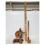 Painted stick and tribal decor