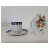 Occupied Japan mini vase & cup and saucer