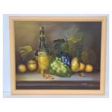 Signed fruit art painting