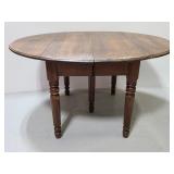 Antique 5-leg drop leaf project table