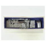 Lot of branding stamps