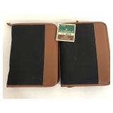 Two Cambridge SoftWear desk zipper day planners