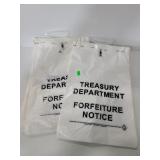 Treasury Department plastic bags