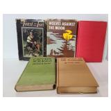 Vintage and antique hardcover books