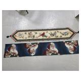 Two Christmas table runners