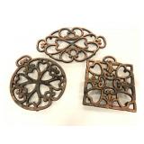 Pampered Chef Rpund Up from the Heart trivets