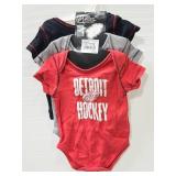 NHL 3 piece creeper set size 3-6 mos