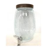 Threshold plastic beverage dispenser
