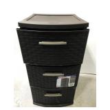 Sterilite weave 3 drawer plastic storage