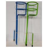 Pair of cup holder yard stakes