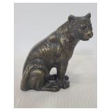 Hollow metal tiger figure