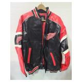 New with tags Leather Detroit RedWings coat