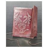 Leather bound dragon notebook
