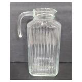Vintage ARC ribbed glass juice pitcher
