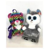 TY plush backpack and tablet holder