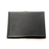 Matte black metal card holder