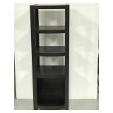 Black wood 4 tier shelf no scratches