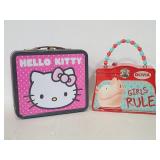 Hello Kitty and Olivia tin purse and lunch box