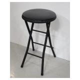 Black folding bar stool