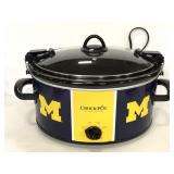 Michigan Wolverine Crockpot with latching lid