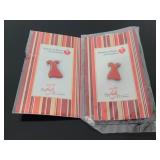 Two American Heart Association dress pins-new