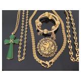 Gold tone jewelry collection