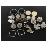 Vintage silver tone earring collection