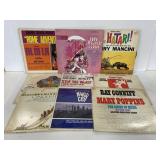 Vintage musical/soundtrack vinyl record albums (9)