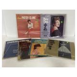 Patsy Cline & Connie Francis vinyl record albums