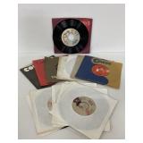 The Carpenters & John Cougar 45 RPM record lot