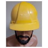 Yellow plastic AO hardhat