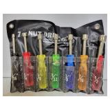 Complete 7 pc nut driver set w/ case