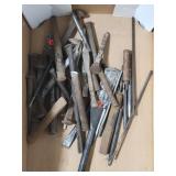 Box of assorted chisels