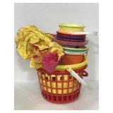 Large lot of kids play buckets, baskets & more