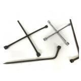 Lot of 4 tire iron lug wrenches
