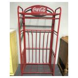 Red metal Coca-Cola display stand rack