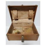 Vintage tan overnight travel case