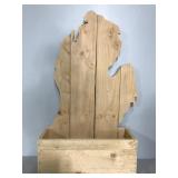 Large Michigan wood planter box