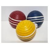 Croquet ball trio