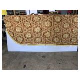 Bates tasseled floral bed spread