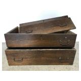 Antique salvaged drawers and drawer faces