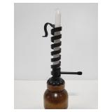 Rising metal candlestick