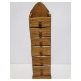 Mini wood spice drawers