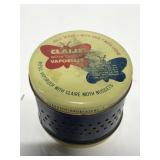 Vintage Claire moth ball vaporizer tin