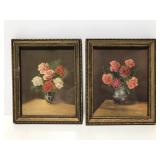 Petite framed flower still life prints