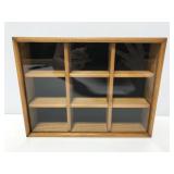 Small glass front wall shadow box
