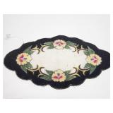 Satin needlepoint tabke piece