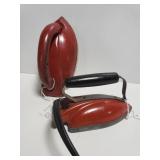 Pair of mini vintage irons