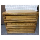 Small three drawer dresser