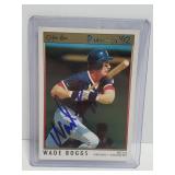 1992 Autographed Wade Boggs baseball card